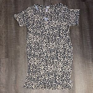 Cable & Gauge Animal Print Mini Dress